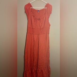 Puff Sleeve Waist Defined Clip Dot Maxi Dress